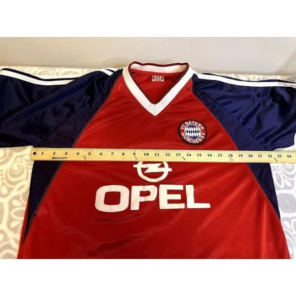 Bayern Munich 1999/2001 Home Football Shirt Jersey Adidas Opel Size L/XL - Picture 13 of 14